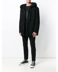 Parka noire Saint Laurent