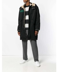 Parka noire Mauro Grifoni