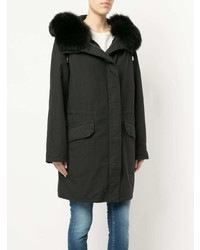 Parka noire Yves Salomon Army