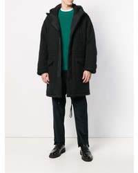 Parka noire Maison Flaneur