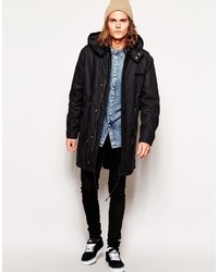 Parka noire Cheap Monday