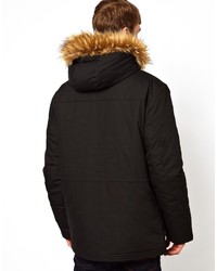 Parka noire Selected