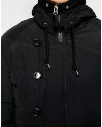 Parka noire Franklin & Marshall