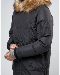 Parka noire Diesel