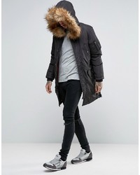 Parka noire Diesel