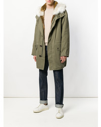 Parka olive Yves Salomon