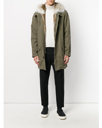 Parka olive Yves Salomon