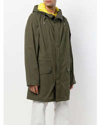 Parka olive Yves Salomon Homme