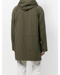 Parka olive Yves Salomon Homme