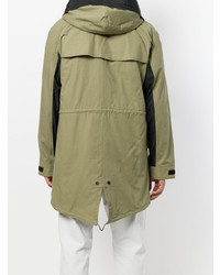 Parka olive Yves Salomon Homme