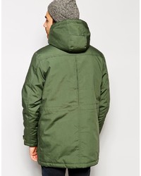 Parka olive Solid