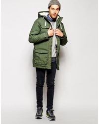 Parka olive Solid