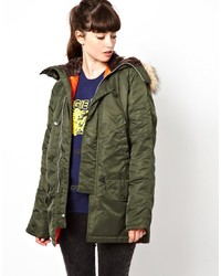 Parka olive Pop Boutique