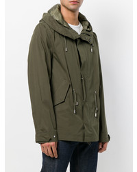 Parka olive Yves Salomon Homme