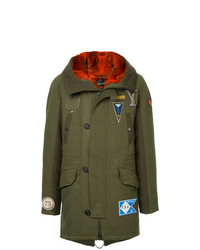 Parka olive Yves Salomon Homme