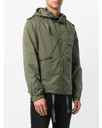 Parka olive Saint Laurent