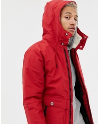 Parka rouge Pull&Bear