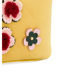 Pochette à fleurs jaune Alila