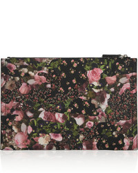 Pochette à fleurs noire Givenchy