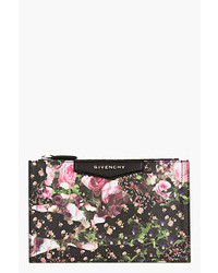 Pochette à fleurs noire Givenchy