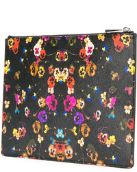 Pochette à fleurs noire Givenchy