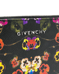 Pochette à fleurs noire Givenchy