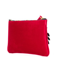 Pochette à fleurs rouge Alila