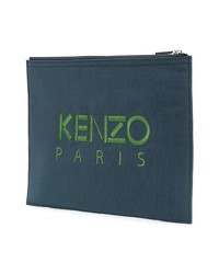 Pochette bleu canard Kenzo