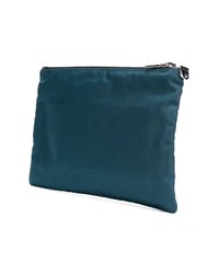 Pochette bleu canard Prada