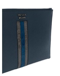 Pochette bleu marine Prada