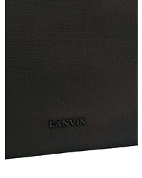Pochette brodée noire Lanvin