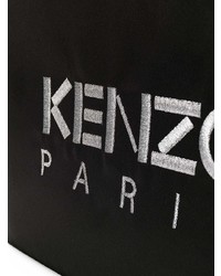 Pochette brodée noire Kenzo