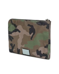 Pochette camouflage olive Valentino