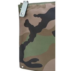 Pochette camouflage olive Valentino