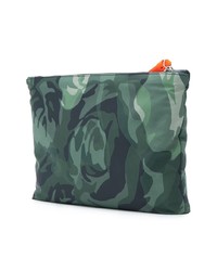Pochette camouflage vert foncé Alexander McQueen
