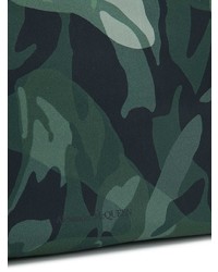 Pochette camouflage vert foncé Alexander McQueen