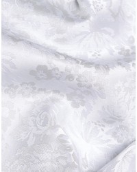 Pochette de costume à fleurs blanche Asos