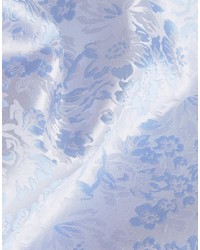 Pochette de costume à fleurs bleu clair Asos