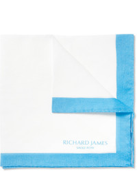 Pochette de costume blanc et rouge Richard James
