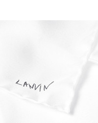 Pochette de costume blanche Lanvin