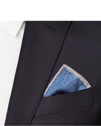 Pochette de costume bleue Brunello Cucinelli