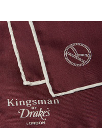 Pochette de costume bordeaux Kingsman