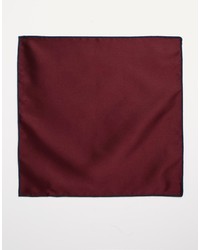 Pochette de costume bordeaux