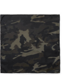 Pochette de costume camouflage olive Tom Ford