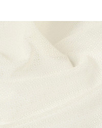 Pochette de costume en coton blanche