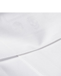 Pochette de costume en coton blanche Alexander McQueen