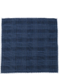 Pochette de costume en laine bleu marine Eleventy
