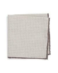 Pochette de costume en laine grise