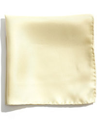 Pochette de costume en soie beige
