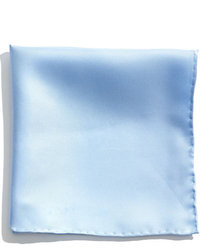 Pochette de costume en soie bleu clair